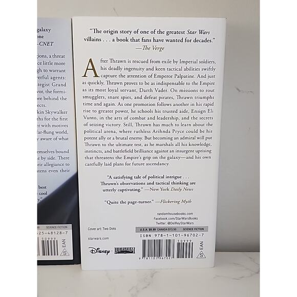 STAR WARS THRAWN Prequel Trilogy Paperback Book Set Treason Alliances - Picture 8 of 8